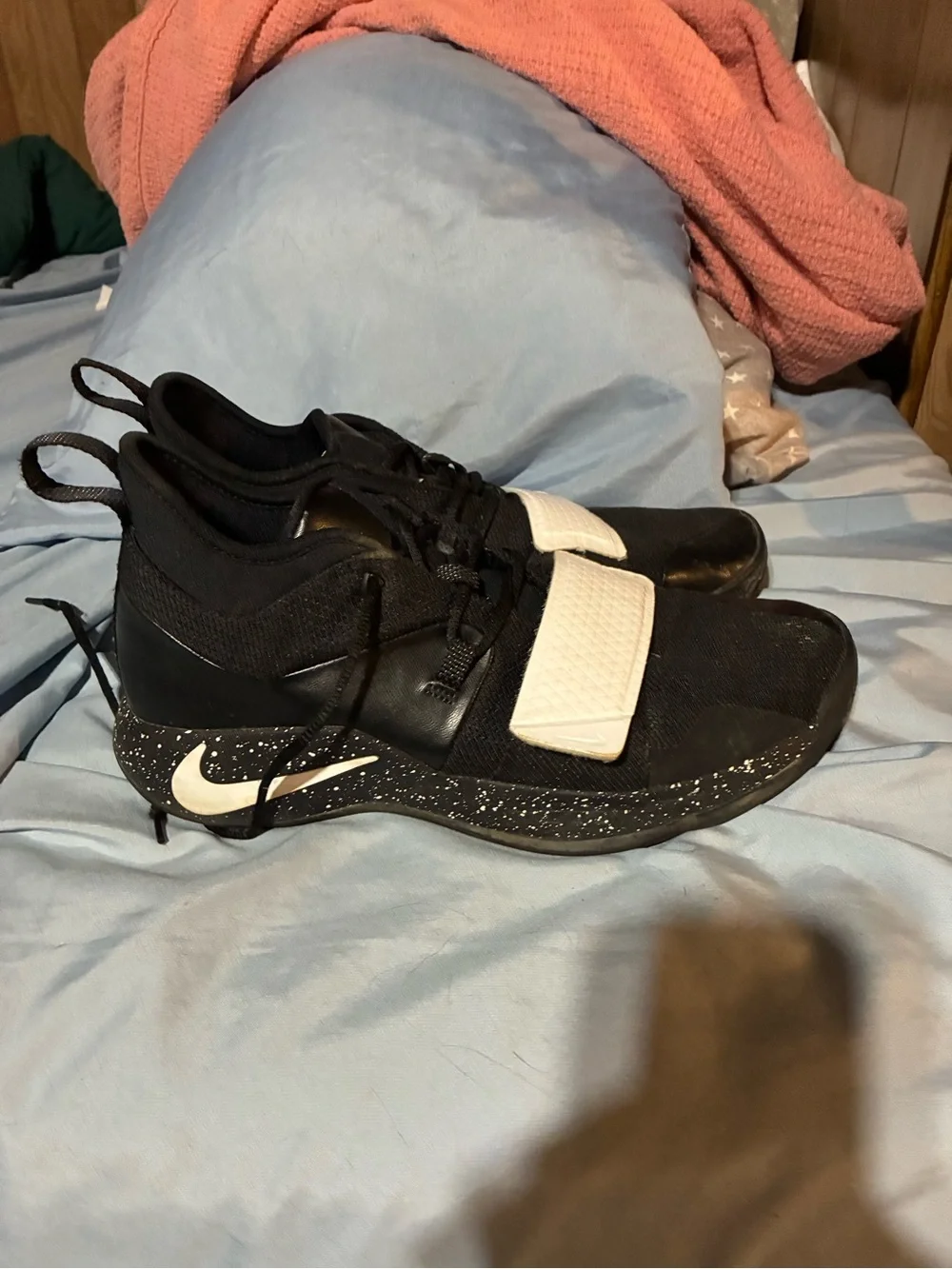 Nike Black and White High-Top Basketball Sneakers